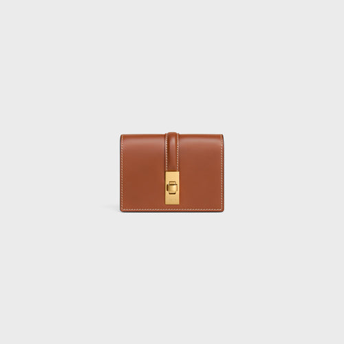 CELINE 16 Card Holder with Flap | Celine card holder wallet (multi-color)