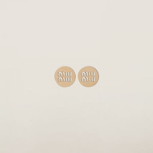 MIU MIU Miu Logo Earrings | Miu Miu Earrings (Gold)
