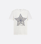 CHRISTIAN DIOR Embroidered T-Shirt Cotton(White)