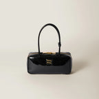 MIU MIU Beau Naplak Patent Leather Bag(Black)