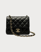 Chanel A35200 Mini Flap Bag Lambskin & Gold Black £4,080*