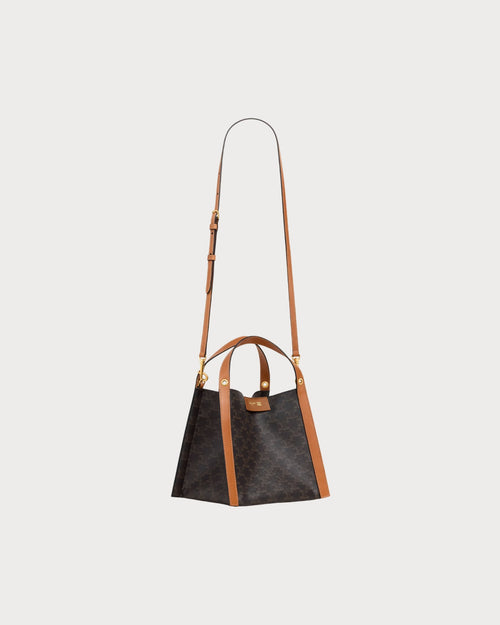 CELINE Cube bag Triomphe Canvas(Small/Miel)