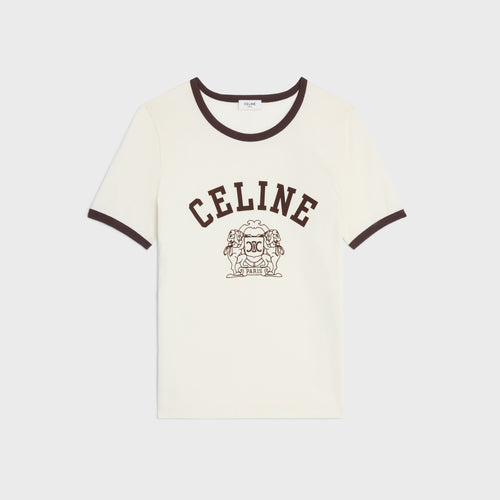 CELINE Blason 70's T-Shirt | Celine short-sleeved top (multi-color)