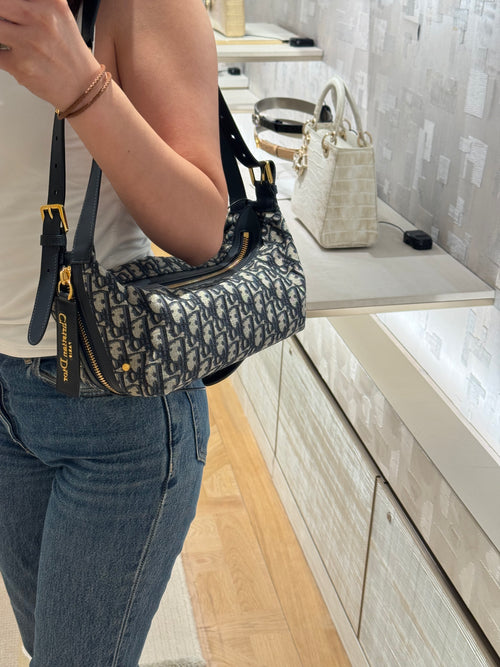 CHRISTIAN DIOR Small D-Journey Bag | Dior handbag (blue presbyopia)