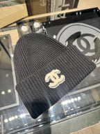 CHANEL 2025 CC Black Beanie | 香奈兒 冷帽 (黑色)