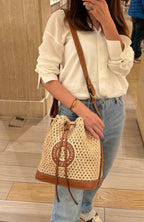 LOUIS VUITTON M24722 Noe BB Bucket Bag | 路易威登 草編袋 (啡色)