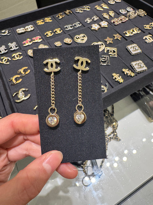 CHANEL 24B ABE279 Drop Earrings | 香奈兒 耳環 (金色)