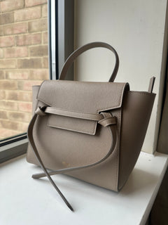 CELINE Grained Leather Nano Belt Bag | Celine Handbag (Fine Size/Multicolor)