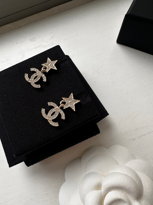 CHANEL Star CC Earrings | 香奈兒 幸運星星耳環 (金色)