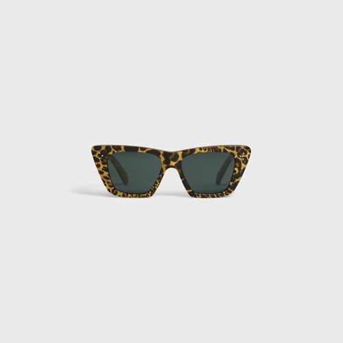 CELINE Women's Cat Eye S187 Sunglasses in Acetate | Celine Sunglasses (Multicolor)