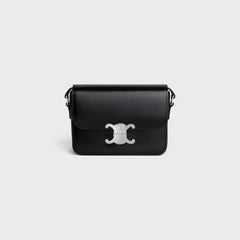 CELINE Teen Triomphe Bag Shiny Calfskin Black | Celine Handbag (Multiple Colors)