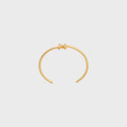 CELINE Triomphe Asymmetric Cuff in Brass | Celine Bracelet (Multicolor)
