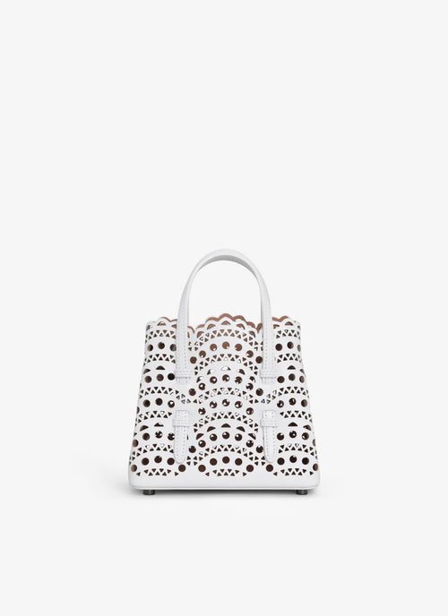 ALAIA Mina 16 bag in vienne wave calfskin | 手提袋 (白色) - LondonKelly 英國名牌代購