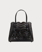 ALAIA Mina 25 Bag In Vienne Wave Calfskin(Black) - LONDONKELLY 英國名牌代購