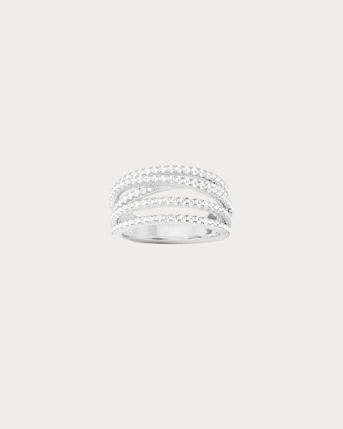 APM MONACO A19876OX Five - Hoop Ring | 五環戒指 (銀色) - LondonKelly 英國名牌代購