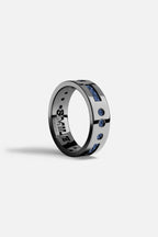 APM MONACO A21436KBR Blue Smile Morse Code Ring | 摩斯密碼戒指 (深灰色) - LondonKelly 英國名牌代購