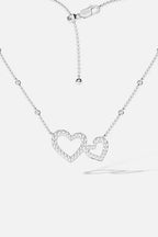 APM MONACO AC8180OX Hollow Heart Adjustable Necklace | 鏤空心形可調式頸鏈 (銀色) - LondonKelly 英國名牌代購