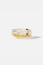 APM MONACO Y23798OX Ice Ring 18k Yellow Gold Plated | 18K 黃金電鍍戒指 (金色) - LondonKelly 英國名牌代購