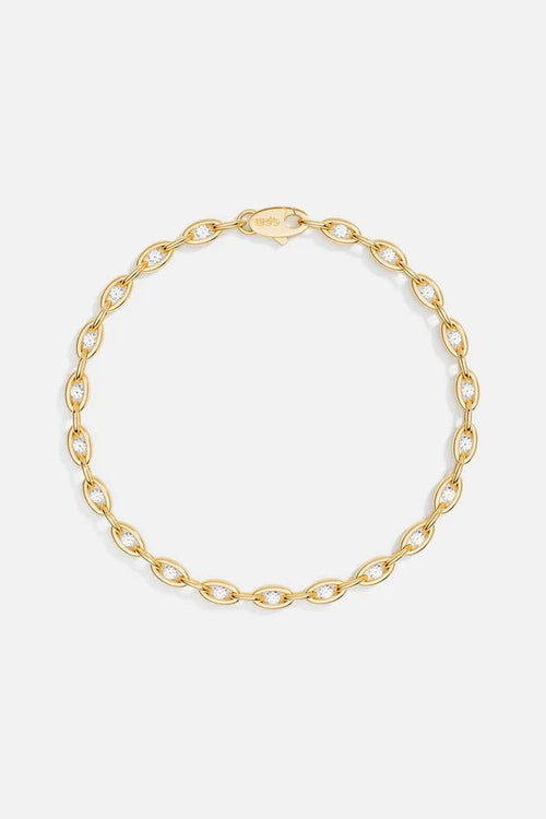 APM MONACO YB5221OX Pave Chain Adjustable Bracelet | 鑲石鍊條可調手鏈 (金色) - LondonKelly 英國名牌代購