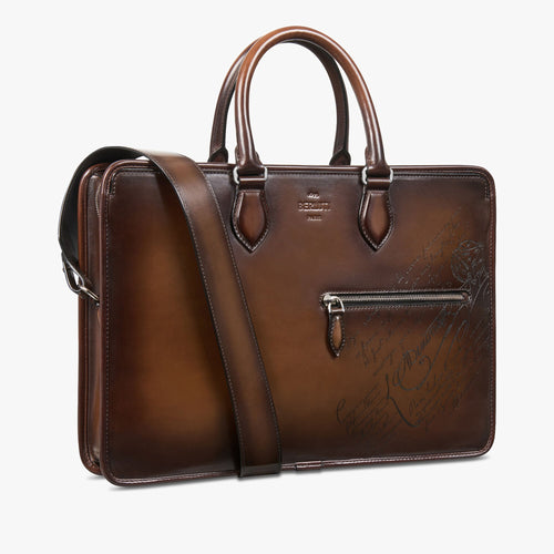 BERLUTI Un Jour Scritto Leather Briefcase | 伯魯提 公事包 (多色) - LondonKelly 英國名牌代購