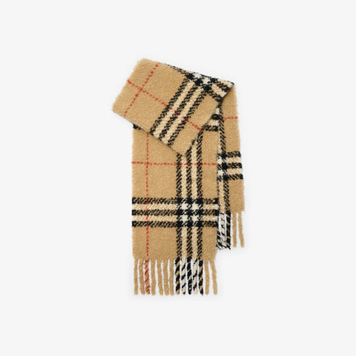 BURBERRY Check Alpaca Wool Blend Boucle Scarf | 博柏利 頸巾 (多色) - LondonKelly 英國名牌代購