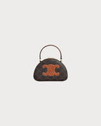 CELINE Half Moon Case Cuir Triomphe | 賽琳 手袋 (啡色) - LondonKelly 英國名牌代購