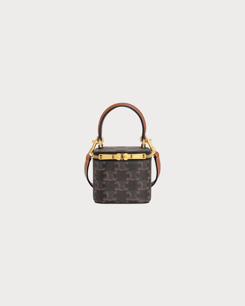 CELINE Mini Vanity Case | 賽琳 化妝盒袋 (迷你/啡色) - LondonKelly 英國名牌代購