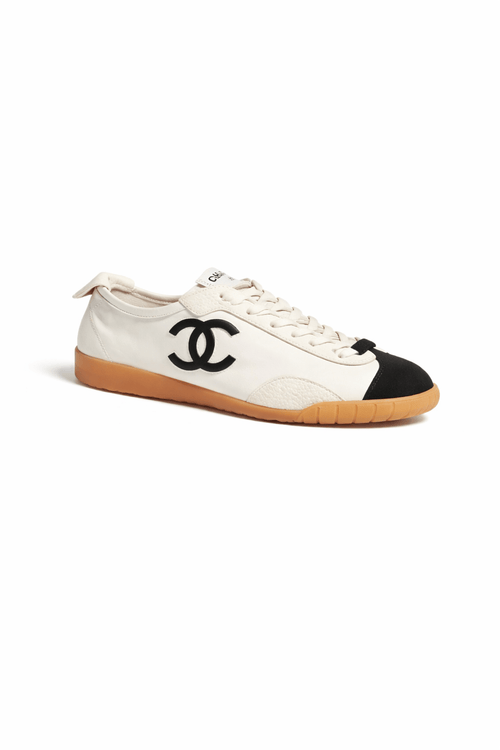 CHANEL G47125 Sneakers Calfskin & Embossed Suede Calfskin | 香奈兒 波鞋 (白色) - LONDONKELLY 英國名牌代購