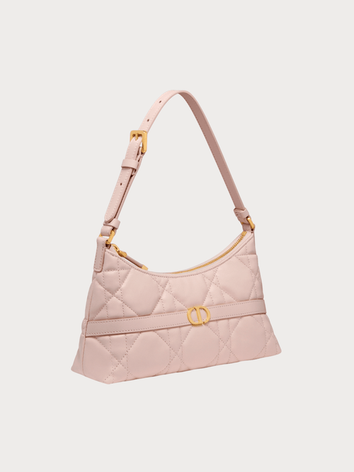 CHRISTIAN DIOR Miss Caro Hobo Mini Bag Macrocannage Lambskin(Powder Pink) - LONDONKELLY 英國名牌代購