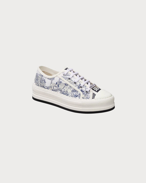 CHRISTIAN DIOR Women's Walk'n'Dior Platform Sneaker | 迪奧 厚底波鞋 (藍白色) - LondonKelly 英國名牌代購