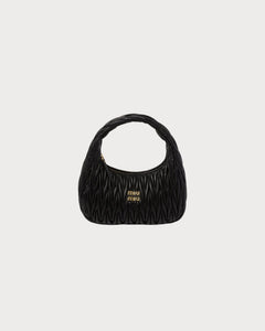 MIU MIU Wander Matelasse Nappa Leather Hobo Bag L Size | 繆繆 腋下袋 (大碼/Black)