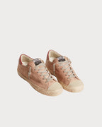GOLDEN GOOSE Super - Star LTD in pink nubuck with perforated star and leather heel tab | 黃金鵝 Super - Star LTD 粉色磨砂皮款,搭配鏤空星星與皮革後跟標籤(古玫瑰色) - LondonKelly 英國名牌代購