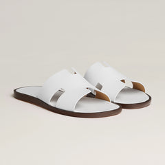 HERMES Men's Calfskin Izmir Sandal | 愛馬仕 男仕拖鞋 (White)