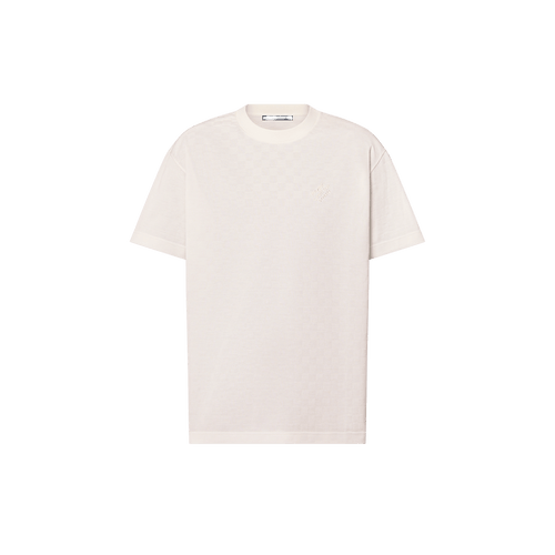 LOUIS VUITTON 1AFRAC Men's Damier Cotton Piqué T-Shirt | 路易威登 男仕上衣 (白色) - LondonKelly 英國名牌代購