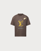 LOUIS VUITTON 1AHCL6 Washed Embellished Cotton T-Shirt | 路易威登 男仕上衣 (啡色) - LondonKelly 英國名牌代購