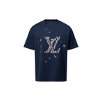 LOUIS VUITTON 1AHW60 Men's Embroidered Cotton T-Shirt | 路易威登 男仕上衣 (深藍色) - LondonKelly 英國名牌代購