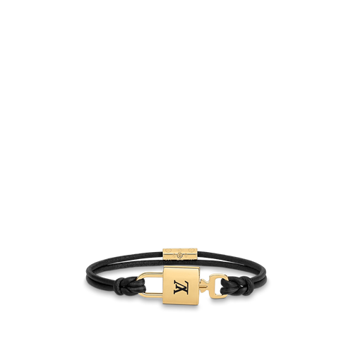 LOUIS VUITTON M8139E LV Padlock Bracelet | 路易威登 手帶 (Black)