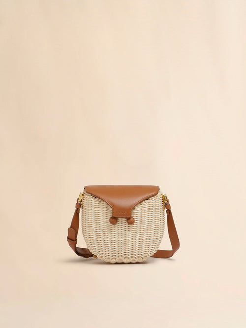 MARNI Natural Rattan Midollino Crossbody Bag | 瑪尼 草編袋 (啡色) - LondonKelly 英國名牌代購