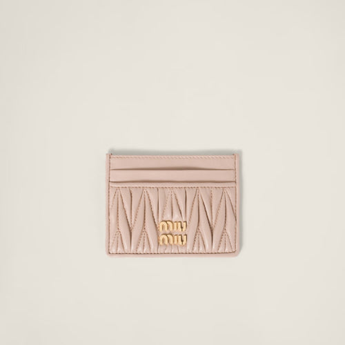 MIU MIU Matelasse Nappa Leather Card Holder | 繆繆 卡套 (多色) - LondonKelly 英國名牌代購