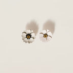 MIU MIU Metal and Leather Earrings | 繆繆 耳環 (白色) - LondonKelly 英國名牌代購