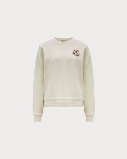 Moncler Logo Patch Sweatshirt | 盟可睐 上衣 (白色) - LondonKelly 英國名牌代購