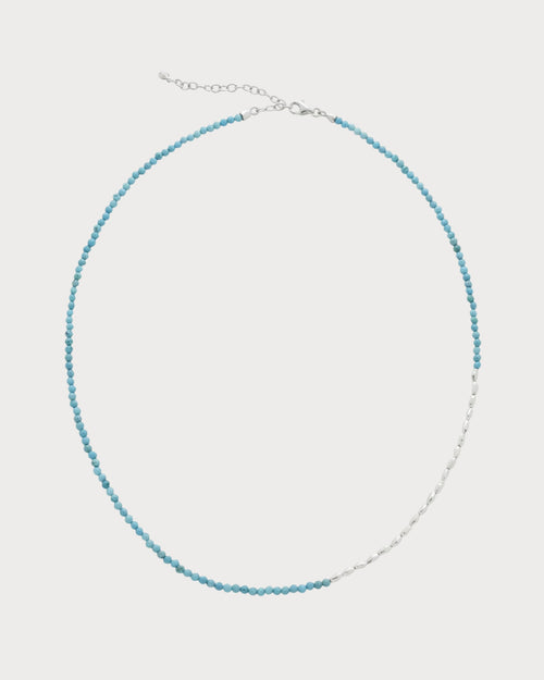 MONICA VINADER Mini Nugget Sterling - Silver and Turquoise Beaded Necklace | 頸鏈 (藍色) - LondonKelly 英國名牌代購