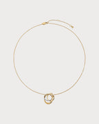 MONICA VINADER Nura Pave Wrap 18ct Yellow Gold Vermeil And Lab - Grown Diamond Necklace | 頸鏈 (金色) - LondonKelly 英國名牌代購