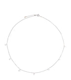 PERSEE White Gold and Diamond 7 - Stone Danae Necklace | 白金鑽石七顆石頸 (白金款) - LondonKelly 英國名牌代購