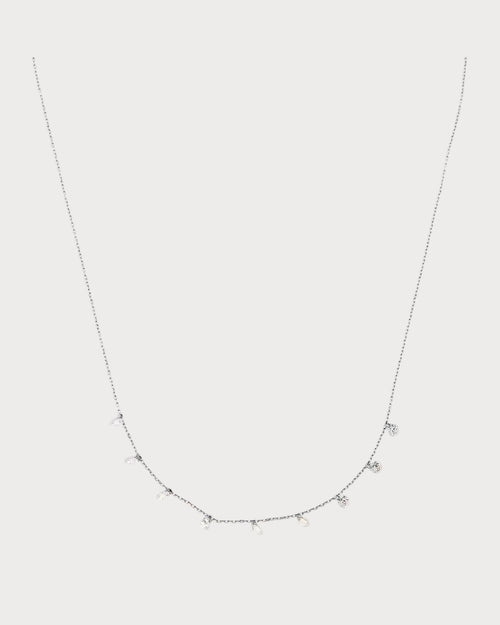 PERSEE White Gold and Diamond Danae Necklace | 白金鑽石頸鏈 (白金款) - LondonKelly 英國名牌代購