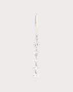 PERSEE White Gold and Diamond Danae Single Hoop Earring | 白金鑽石達娜伊單圈耳環 (白金) - LondonKelly 英國名牌代購