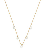 PERSEE Yellow Gold and Diamond 5 - Stone Danae Necklace | 黃金鑽石5顆石達娜伊項鍊 (黃金) - LondonKelly 英國名牌代購