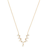 PERSEE Yellow Gold and Diamond Triangle Tennis Necklace | 黃金鑽石三角網球項鍊 (黃金) - LondonKelly 英國名牌代購