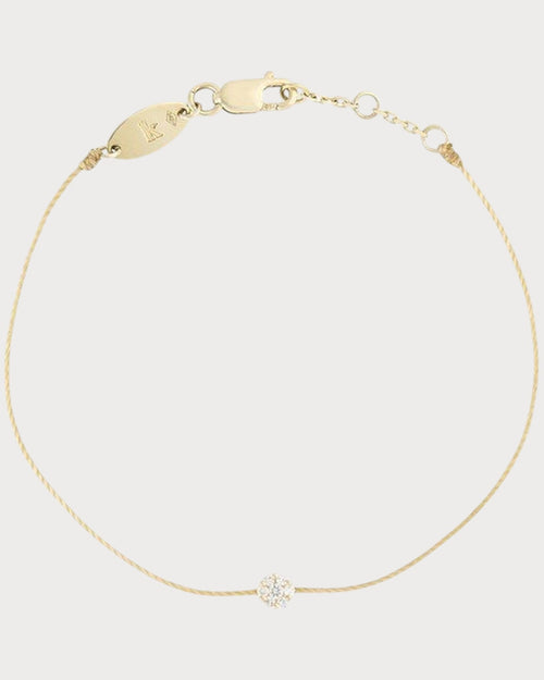 REDLINE Yellow Gold and Diamond Illusion Bracelet | 紅繩 手鍊 (金色) - LONDONKELLY 英國名牌代購