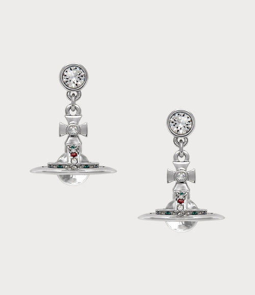 VIVIENNE WESTWOOD New Petite Orb Earrings | 西太后 耳環 (銀色) - LONDONKELLY 英國名牌代購